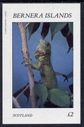 Bernera 1982 Lizards imperf deluxe sheet (£2 value) unmounted mint