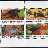Bernera 1982 Tropical Fish perf,set of 4 values (10p to 75p) unmounted mint