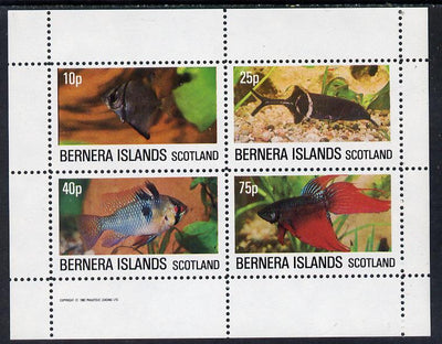Bernera 1982 Tropical Fish perf,set of 4 values (10p to 75p) unmounted mint