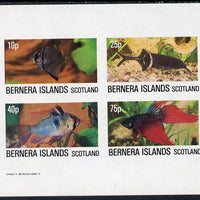 Bernera 1982 Tropical Fish imperf,set of 4 values (10p to 75p) unmounted mint