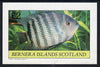 Bernera 1982 Tropical Fish imperf deluxe sheet (£2 value) unmounted mint