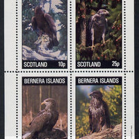 Bernera 1981 Birds of Prey perf,set of 4 values (10p to 75p) unmounted mint