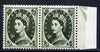 Great Britain 1960-67 Wilding 9d Crowns phos horiz marginal pair, one stamp with Frame break at top (R11/11) unmounted mint SG spec S128c