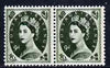 Great Britain 1960-67 Wilding 9d Crowns phos horiz marginal pair, one stamp with Frame flaw at lower left (R12/5) unmounted mint SG spec S128d