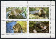 Bernera 1981 Animals (Otter, Rat, Mole) perf,set of 4 values (10p to 75p) unmounted mint