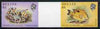 Belize 1984-88 Marine Life $2 & $5 se-tenant imperf gutter pair unmounted mint, scarce item from uncut proof sheet