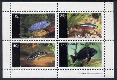 Eynhallow 1981 Tropical Fish perf,set of 4 values (10p to 75p) unmounted mint