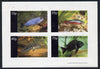 Eynhallow 1981 Tropical Fish imperf,set of 4 values (10p to 75p) unmounted mint