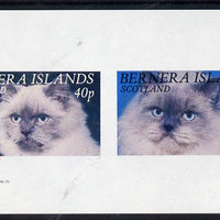 Bernera 1982 Cats imperf,set of 2 values (40p & 60p) unmounted mint