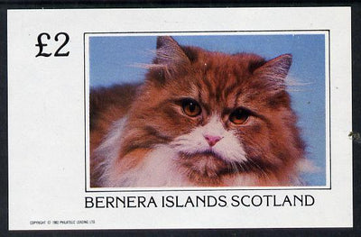 Bernera 1982 Cats imperf deluxe sheet (£2 value) unmounted mint