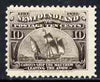 Newfoundland 1897 400th Anniversary Cabot's Ship the 'Matthew' 10c sepia mounted mint SG73