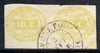 Italy 1863 Postage Due 10c imperf pair fine used, SG D6 cat £180