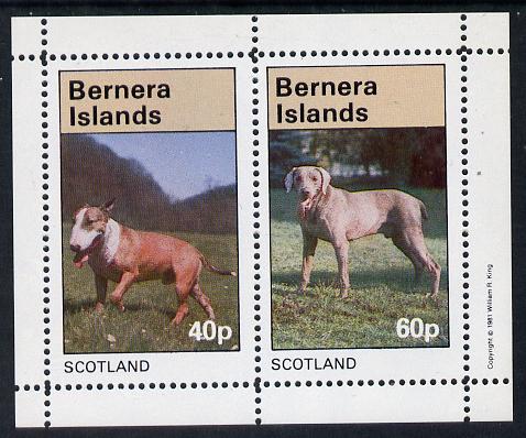 Bernera 1981 Dogs perf,set of 2 values (40p & 60p) unmounted mint