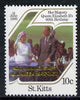 St Kitts 1968 United Nations opt on 10c Queen's 60th Birthday unmounted mint with opt doubled, SG 207var