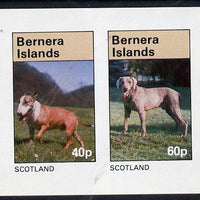 Bernera 1981 Dogs imperf,set of 2 values (40p & 60p) unmounted mint