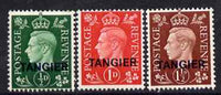 Morocco Agencies - Tangier 1937 KG6 definitive set of 3 values,superb unmounted mint SG 245-47 cat £35