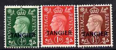 Morocco Agencies - Tangier 1937 KG6 definitive set of 3 values,superb unmounted mint SG 245-47 cat £35