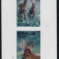 Eynhallow 1982 Deer imperf,set of 2 values (40p & 60p) unmounted mint