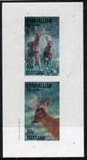 Eynhallow 1982 Deer imperf,set of 2 values (40p & 60p) unmounted mint