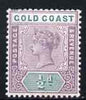 Gold Coast 1898-1902 QV CA 1/2d very fine mounted mint, SG 26