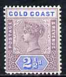 Gold Coast 1898-1902 QV CA 2.5d fine mounted mint, SG28