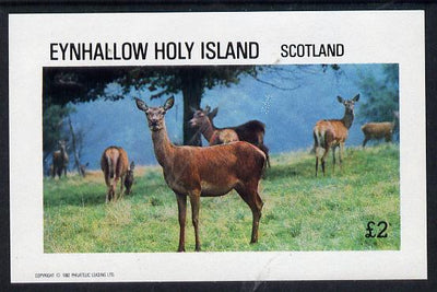 Eynhallow 1982 Deer imperf deluxe sheet (£2 value) unmounted mint