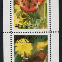 Eynhallow 1981 Butterflies perf set of 2 values unmounted mint