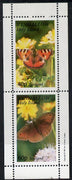 Eynhallow 1981 Butterflies perf set of 2 values unmounted mint