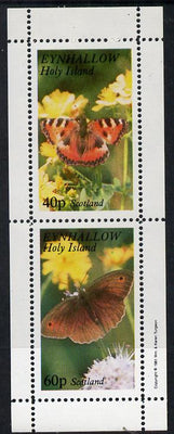 Eynhallow 1981 Butterflies perf set of 2 values unmounted mint