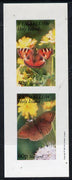 Eynhallow 1981 Butterflies imperf set of 2 values unmounted mint