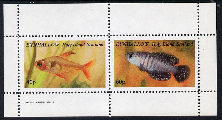 Eynhallow 1982 Tropical Fish perf,set of 2 values (40p & 60p) unmounted mint