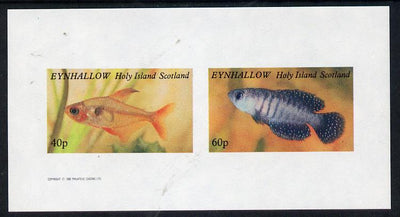 Eynhallow 1982 Tropical Fish imperf,set of 2 values (40p & 60p) unmounted mint