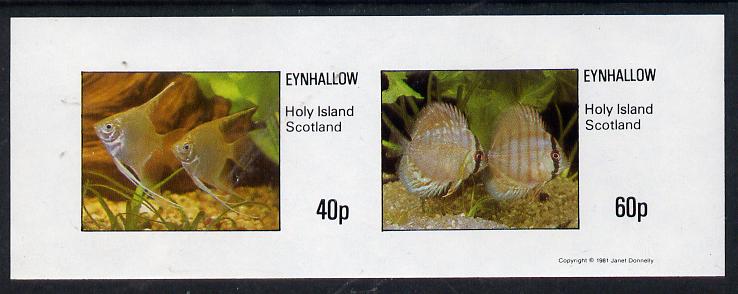 Eynhallow 1981 Tropical Fish imperf,set of 2 values (40p & 60p) unmounted mint