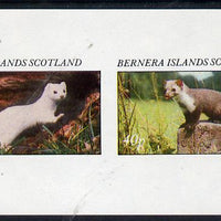 Bernera 1982 Animals imperf,set of 2 values (40p & 60p) unmounted mint