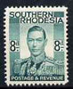Southern Rhodesia 1937 KG6 def 8d emerald unmounted mint, SG45