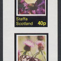 Staffa 1981 Butterflies imperf,set of 2 values (40p & 60p) unmounted mint