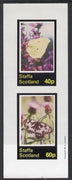Staffa 1981 Butterflies imperf,set of 2 values (40p & 60p) unmounted mint