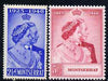 Montserrat 1949 KG6 Royal Silver Wedding perf set of 2 unmounted mint, SG 115-6