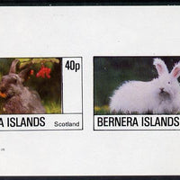 Bernera 1982 Rabbits imperf,set of 2 values (40p & 60p) unmounted mint