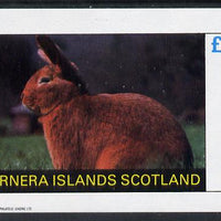 Bernera 1982 Rabbits imperf deluxe sheet (£2 value) unmounted mint