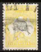 Australia 1915-28 Roo 5s grey & yellow parcel used, SG42