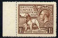 Great Britain,1924 KG5 Wembley Exhibition 1.5d brown unmounted mint, SG431
