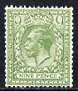 Great Britain 1924-26 KG5 Block Cypher 9d olive-green mounted mint, SG427