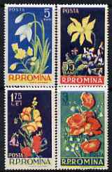 Rumania 1956 Flowers perf set of 4 unmounted mint, SG 2454-57
