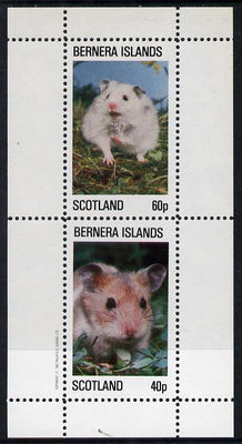 Bernera 1982 Rodents #1 perf,set of 2 values (40p & 60p) unmounted mint