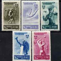 Rumania 1945 Sport perf set of 5 unmounted mint SG 1733-37