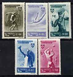 Rumania 1945 Sport perf set of 5 unmounted mint SG 1733-37