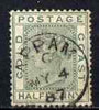 Gold Coast 1884-91 QV Crown CA 1/2d with fine APPAM code C cds of MY 4 87 (ex Ken McRae) SG 11