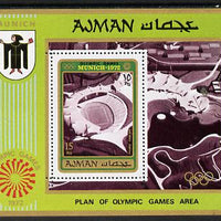 Ajman 1971 Olympics m/sheet unmounted mint (Mi BL 234A)