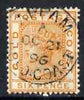 Gold Coast 1884-91 QV Crown CA 6d with fine APPAM code A cds of OC 21 96 (ex Ken McRae) SG 17